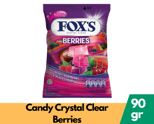 Fox's Candy Crystal Clear Berries 90G