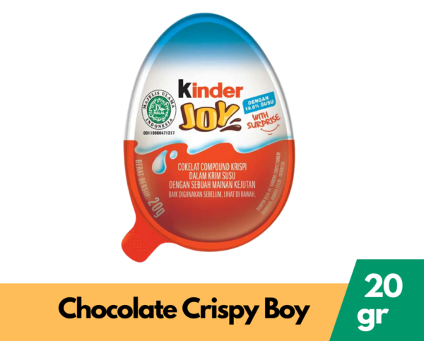 Kinder Joy Chocolate Crispy Boys 20G