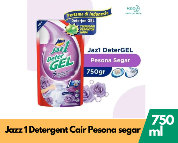 Kao Attack Jaz 1 Detergenl/Detergen Cair Pesona Segar 750G