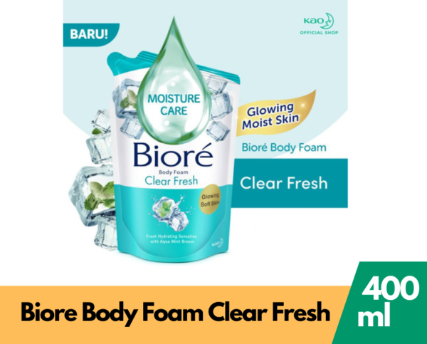 Kao Biore Body Foam Refill Clear Fresh 400mL