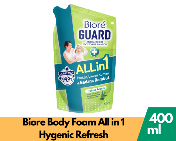 Kao Biore Body Foam All In 1 Hygienic Refresh 400mL