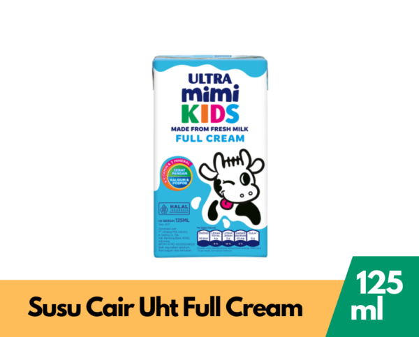 Ultra Mimi Susu Cair Uht Full Cream 125Ml